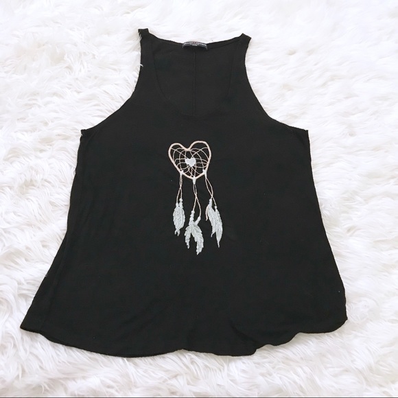 Brandy Melville Joanna Dreamcatcher Embroidery Top - Picture 3 of 6